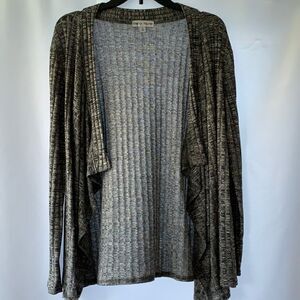 Rebecca Malone Large Gray/white Cardigan